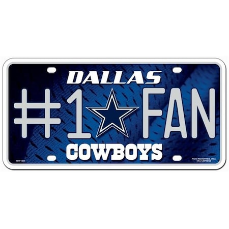 Rico Industries Dallas Cowboys License Plate No 1 Fan 9474630871